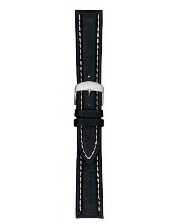 20mm 黑色牛皮錶帶 (不含手錶)